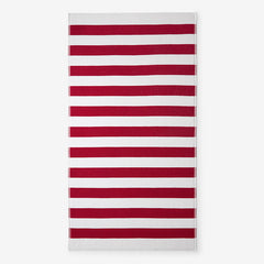Classic Cabana Stripe Beach Towel - Red