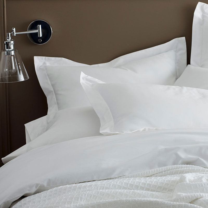 Premium Cool Organic Cotton Percale Sham - White, Euro