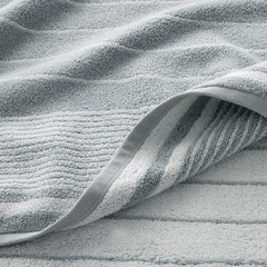 Plush Spa Stripe 6-Piece Bath Set - Light Seaspray