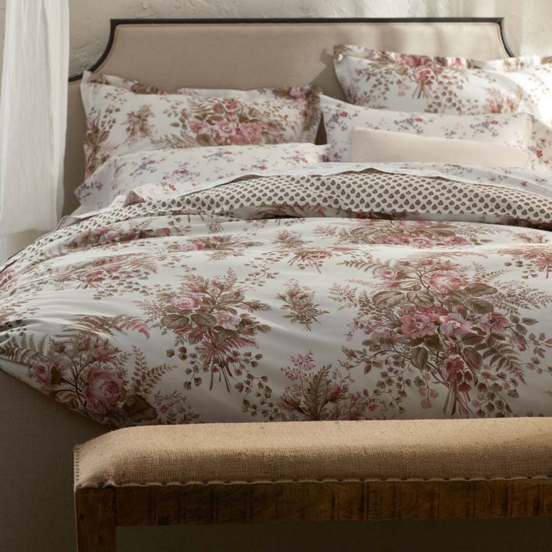 Antara Reversible Premium Smooth Sateen Duvet Cover - Blush, Twin/Twin XL