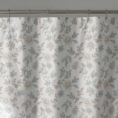 Whispering Garden Premium Smooth Wrinkle-Free Sateen Shower Curtain - Gray Multi
