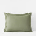 Classic Ultra-Cozy Cotton Velvet Flannel Sham - Willow Green, Standard