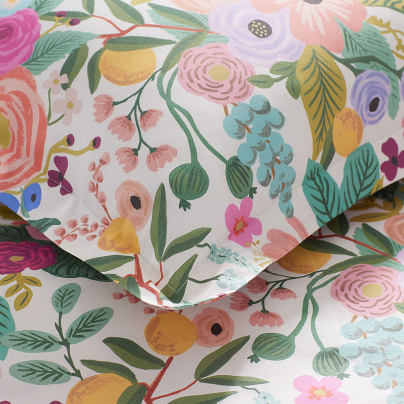 Garden Party Classic Cool Cotton Percale Pillowcase Set - Multi, King