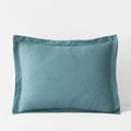 Premium Breathable Relaxed Linen Sham - Teal, Standard