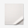 Feliciana Geo Garment Washed Cotton Percale Flat Bed Sheet - Clay, Queen