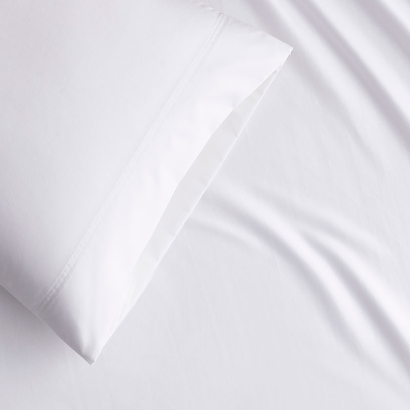 Classic Smooth Wrinkle-Free Sateen Fitted Bed Sheet - Blue Shale, Full