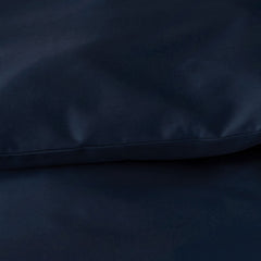 Premium Smooth Supima® Cotton Wrinkle-Free Sateen Flat Bed Sheet - Navy, Deep Pocket Cal. King