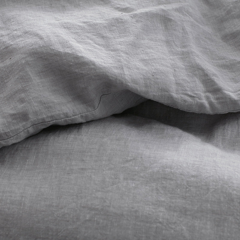 Premium Breathable Relaxed Chambray Linen Sham - Gray, King