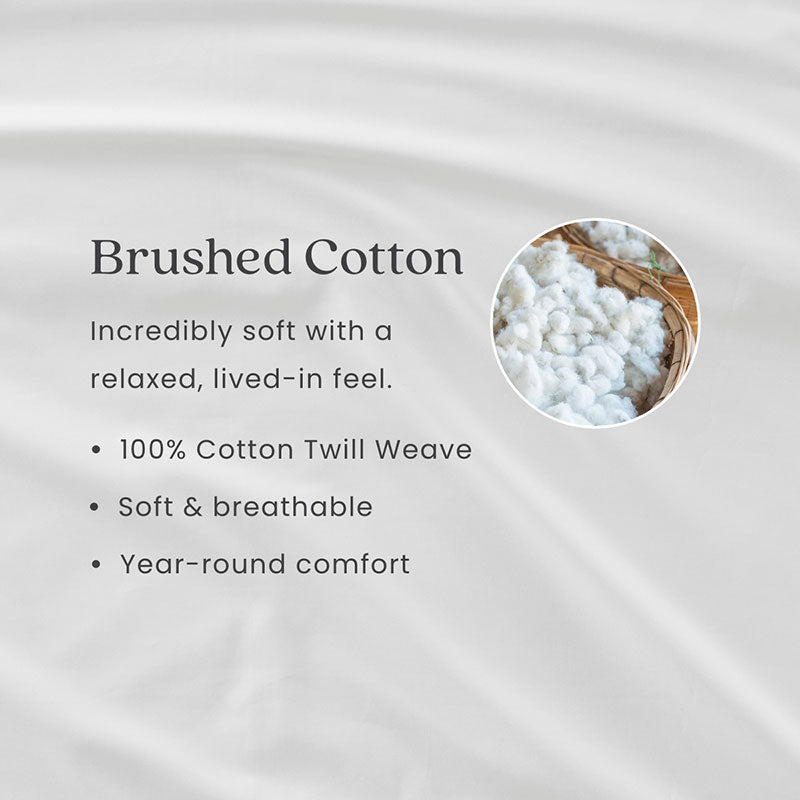 Brushed Cotton Sheet Set - Nutmeg, Twin XL