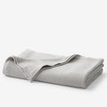 Garter Stitch Blanket - Gray, Full/Queen