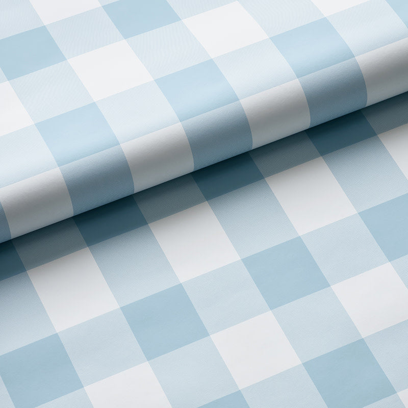 Ditsy Gingham Removable Wallpaper - Blue, Panel