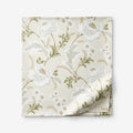 Tranquil Blossom Premium Smooth Wrinkle-Free Sateen Flat Bed Sheet - Antique Beige, Queen
