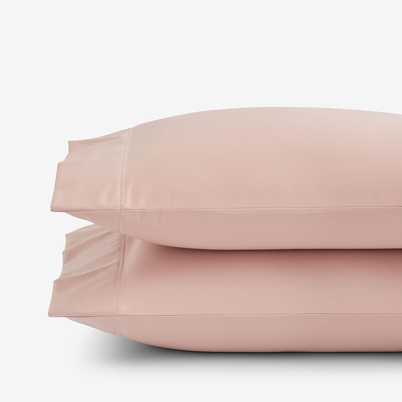 Premium Smooth Supima® Cotton Wrinkle-Free Sateen Pillowcase Set - Rose, King