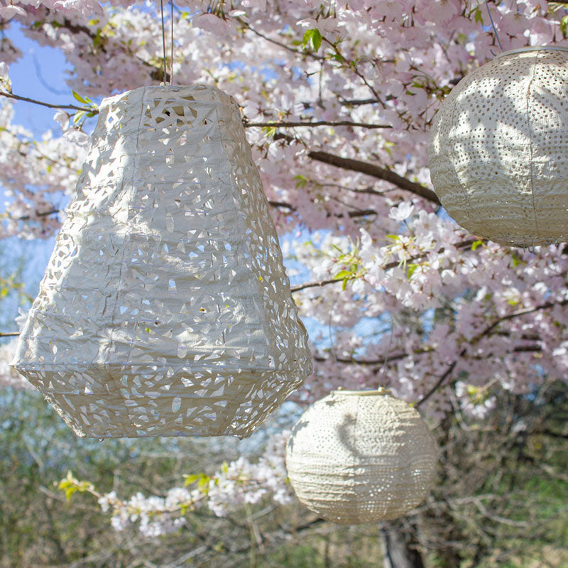 Soji™ Stella Pearl Solar Lantern, Set of 3 - Pearl