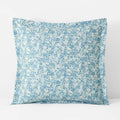Joyful Floral Classic Smooth Sateen Sham - Blue, Euro