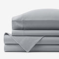 Classic Ultra-Cozy Cotton Velvet Flannel Bed Sheet Set - Slate Gray, King