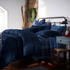 Quilted Sham - Navy Blue, Standard