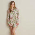 Printed Women's Nightshirt - Rose Bouquet, XXL