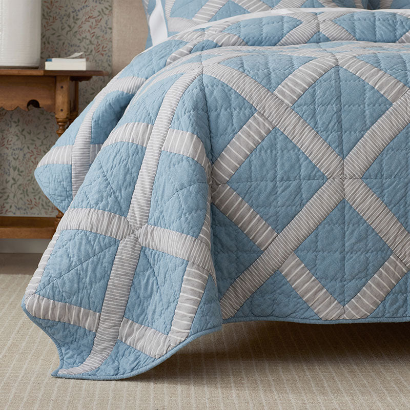 Bahati Quilted Sham - Blue Multi, King