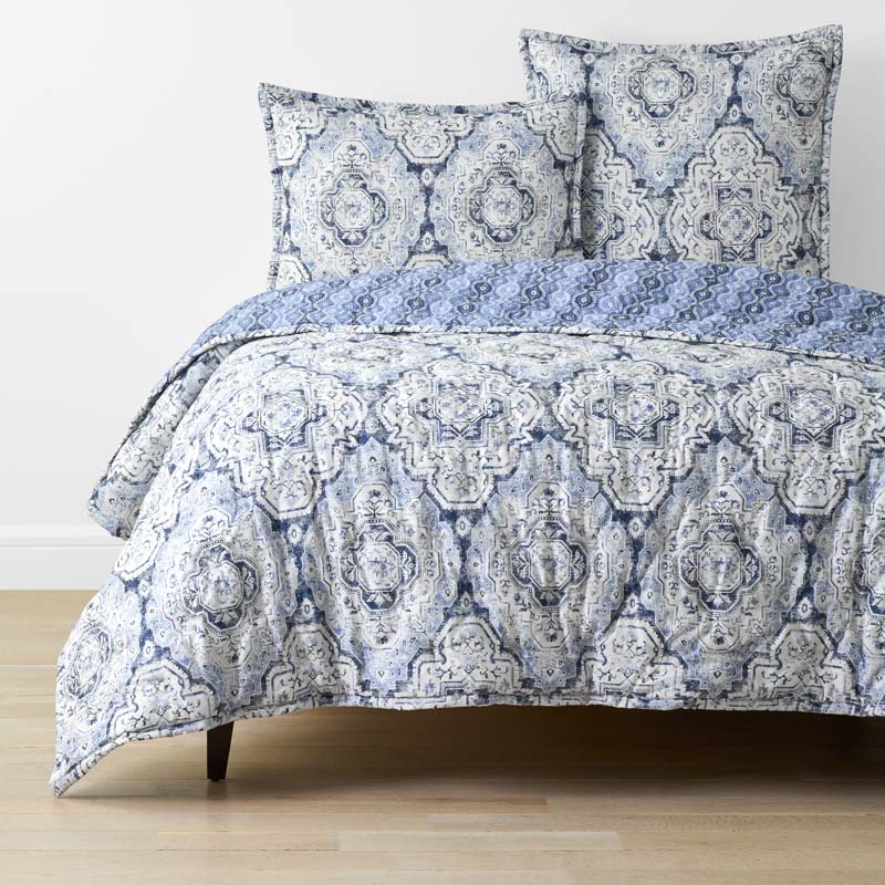 Royal Mirage Reversible Quilt - Blue, Twin/Twin XL