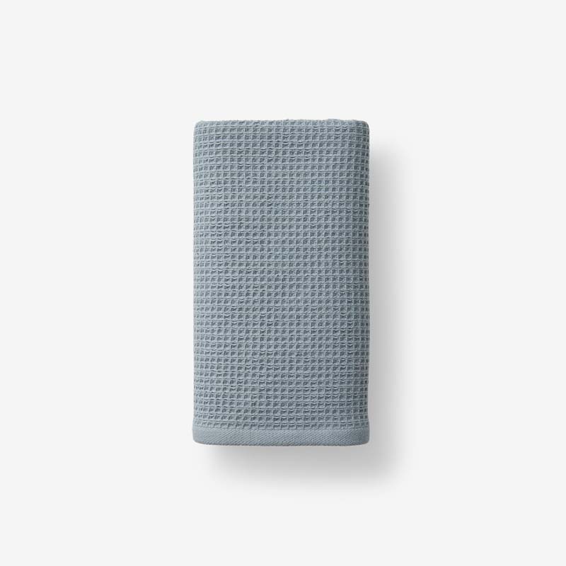 Waffle Hand Towel - Smoky Blue