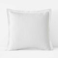 Waffle Sham - White, Euro