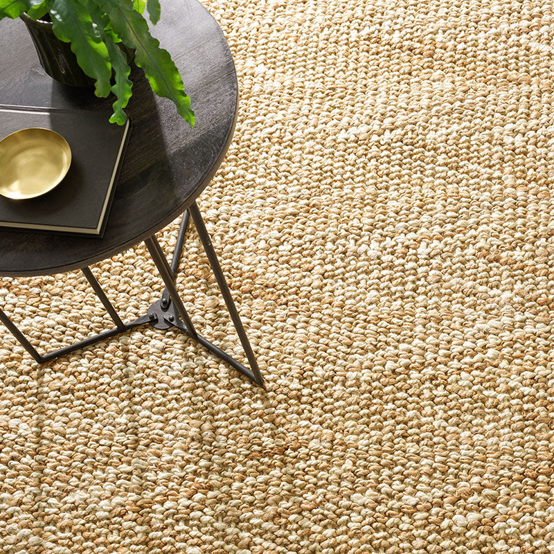 Meghan Handwoven Jute Rug - Ivory/Beige, 5' x 8'