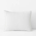 Mini Waffle Sham - White, King