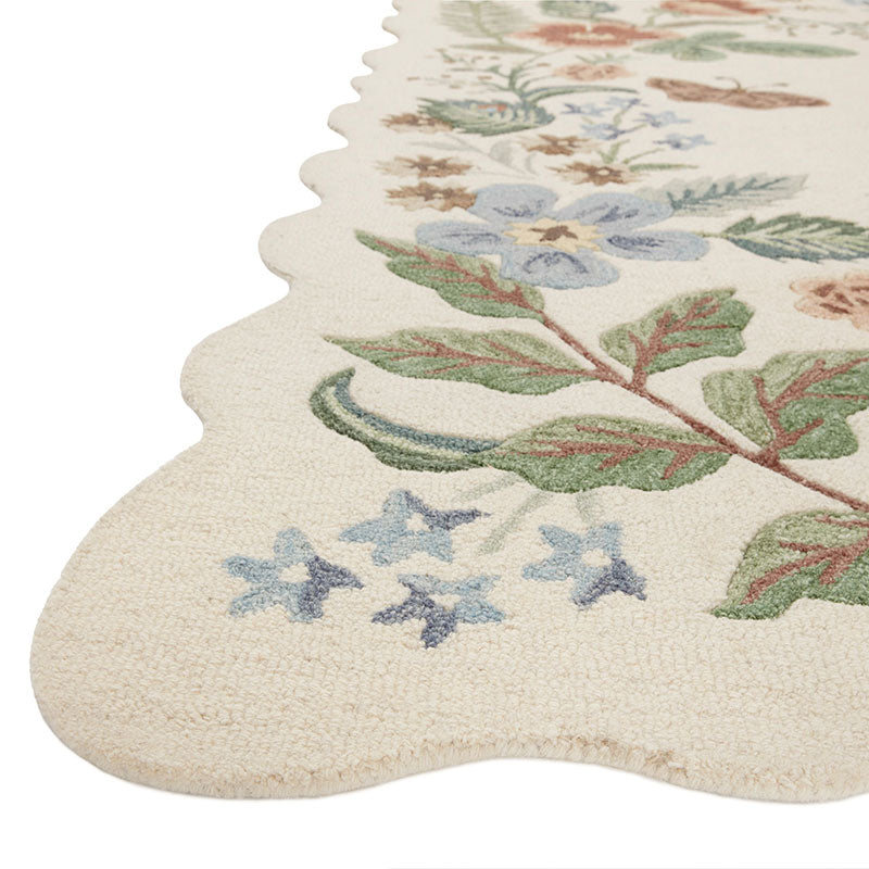Silhouette Wool Rug - Cream, 2' x 8'