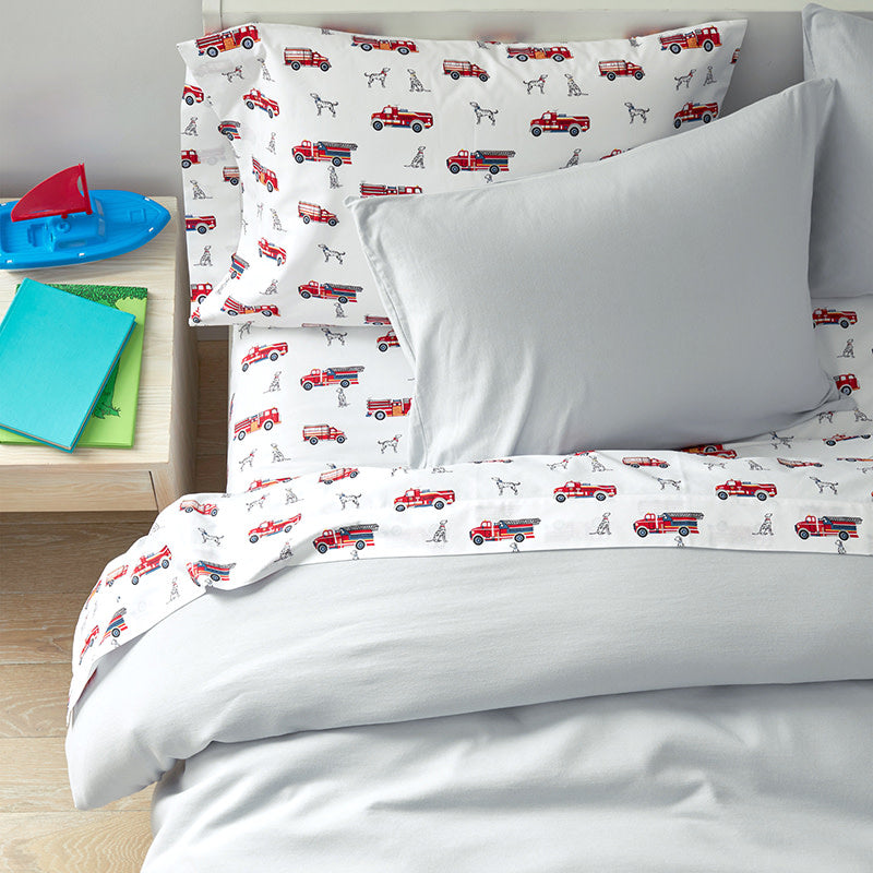 Fireman's Best Friend Classic Cool Organic Cotton Percale Sham - Multi, Standard