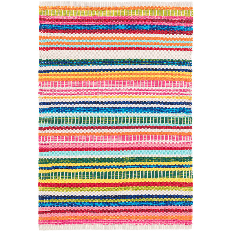 Bright Stripe Handwoven Indoor/Outdoor Rug - Multi, 8' x 10'
