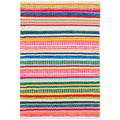 Bright Stripe Handwoven Indoor/Outdoor Rug - Multi, 4' x 6'