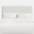 Tribeca Textured Linen Headboard - White, King