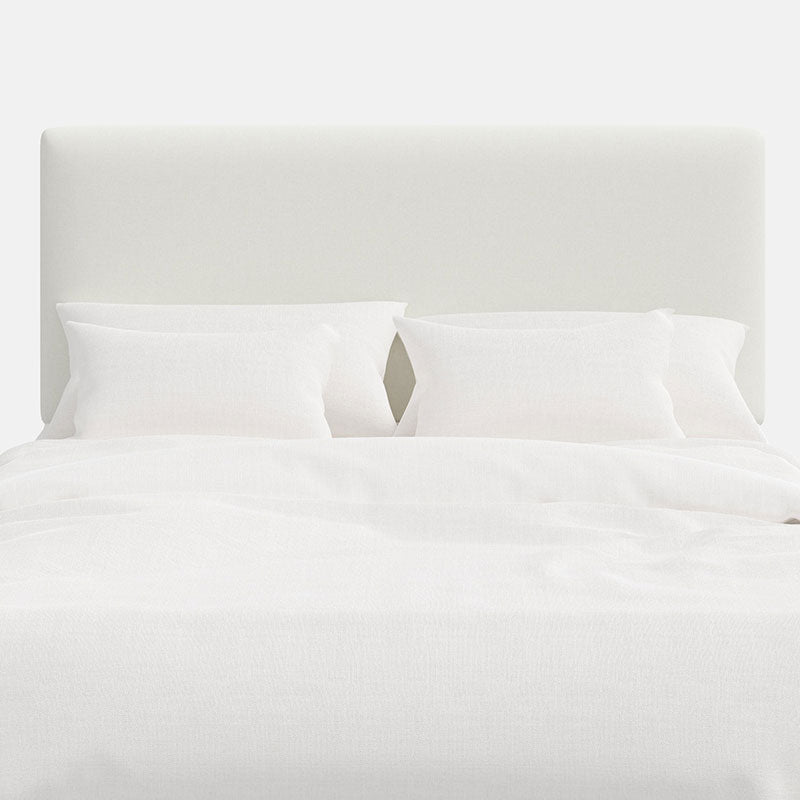 Tribeca Textured Linen Headboard - White, Twin
