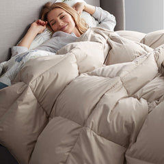 Quilted Sham - Feather Tan, Standard