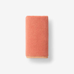 Reversible Solid Hand Towel - Coral