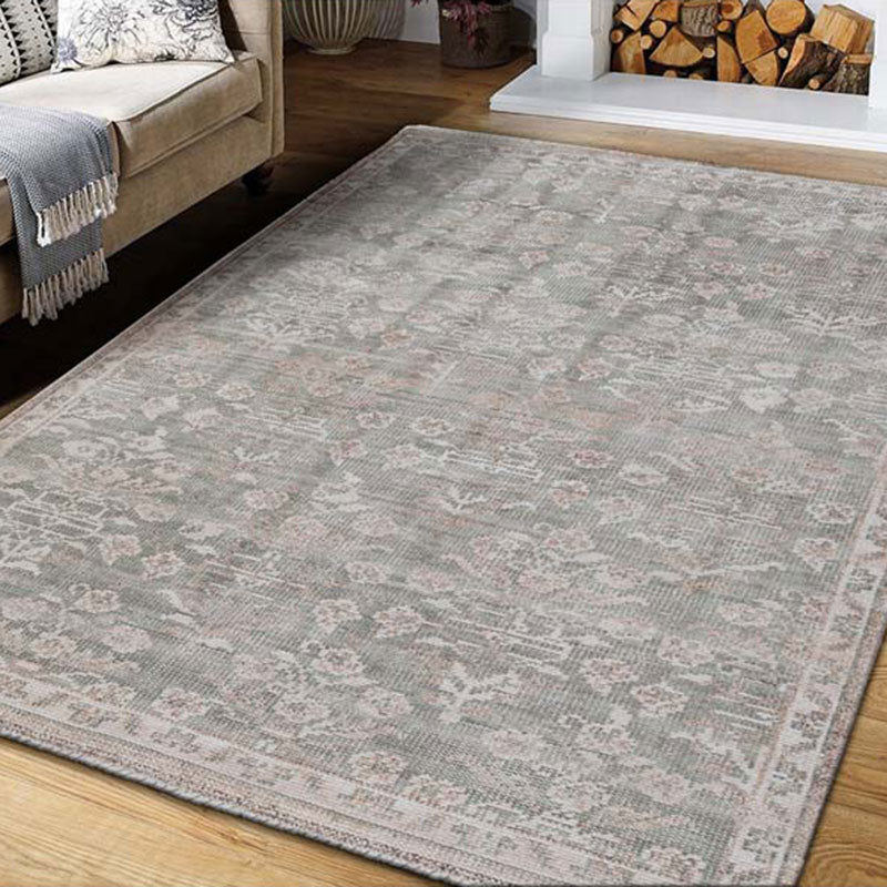 Hand Knotted Performance Rug - Olive, 2' x 3'