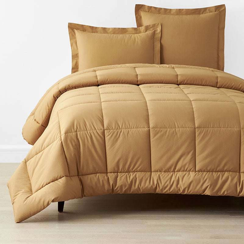 Classic Cool Cotton Percale Comforter - Amber, Twin/Twin XL