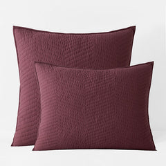 Voile Sham - Dusty Plum, Euro