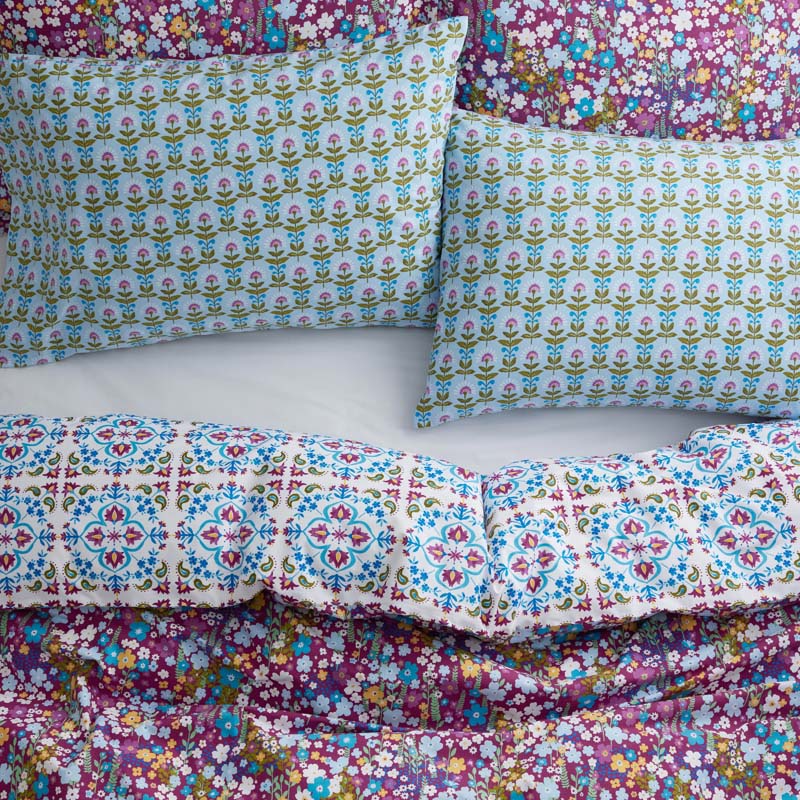Idril Classic Cool Cotton Percale Bed Sheet Set - Butti, King
