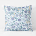 Tira Floral Classic Cool Cotton Percale Reversible Sham - Floral Blue, Euro