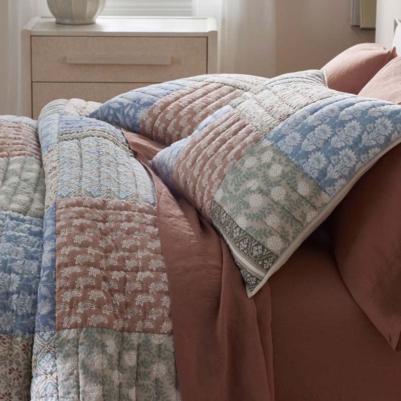 Anvitha Patchwork Quilted Sham - Multi, King