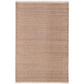 Herringbone Handwoven Cotton Rug - Stone, 4' x 6'