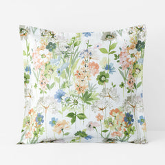 Tania Floral Premium Smooth Wrinkle-Free Sateen Sham - Ivory Multi, Euro