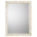 Mother-of-pearl Rectangular Mirror - Cream, OS