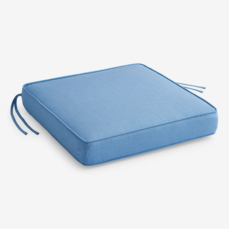 Replacement Boxed Edge Chair Cushion - Air Blue, 20 in. x 20 in.