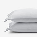 T-Shirt Soft Jersey Knit Pillowcase Set - Light Gray, King