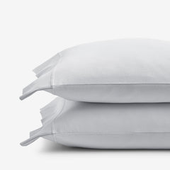T-Shirt Soft Jersey Knit Pillowcase Set - Light Gray, Standard