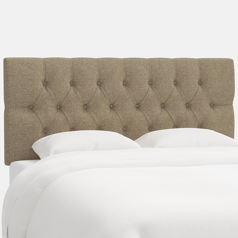 Park Tufted Textured Linen Headboard - Linen, King