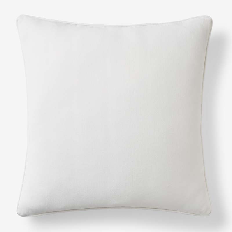 Velvet Decorative Square Pillow Cover - Cream,  24 in. x 24 in.